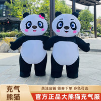 Inflatable Panda Mascot Costume for Adults - Walking Performance & Event Prop