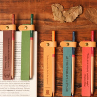 DIY Leather Strip Bookmark for Reading, Teacher Student Gift