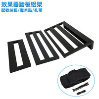 Aluminum Alloy Portable Guitar Pedalboard with Carry Bag for Electric Guitar Effects