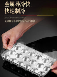 304 Stainless Steel Spherical Ice Cube Mold with Storage Box for Whiskey and Cocktails