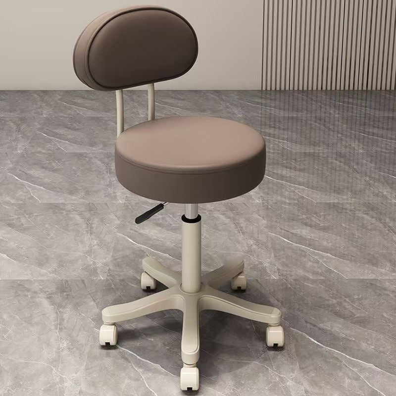 Adjustable Swivel Stool with Silent Wheels for Salon, Spa, Lab, and Home Use