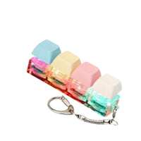 Light-Up Decompression Button Keychain Fidget Toy