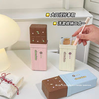 Portable Toothbrush Holder Travel Set with Mouthwash Cup and Storage Case for Couples