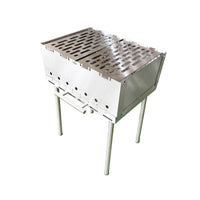 Portable Briefcase Style Folding Charcoal BBQ Grill for Outdoor Camping and Patio Use