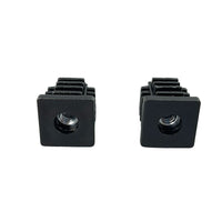 Square Tube Inserts with M6/M8 Threaded Nuts for Furniture Legs and Fittings