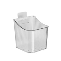 Wall-Mounted Plastic Storage Basket for Kitchen & Bathroom