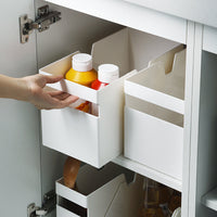 Japanese Style Thickened Plastic Storage Basket for Kitchen & Bathroom Organization