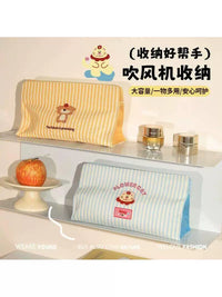 Portable Heat-Resistant Hair Dryer Storage Bag with Water-Resistant Design
