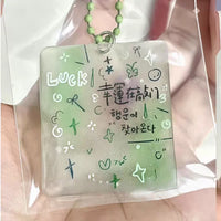Lucky Knocking Acrylic Keychain Bag Charm Collectible Gift