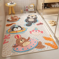 Cartoon Non-Slip Bath Mat for Shower, Bathtub, and Bathroom Floor