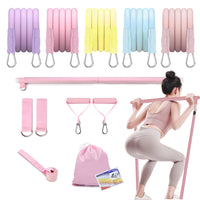 Resistance Bands Set for Home Fitness and Yoga, Exercise Bands for Strength Training and Pilates