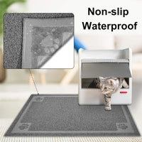Cat Litter Mat, Non-Slip, Soft on Paws, Traps Litter from Box and Paws, Easy to Clean