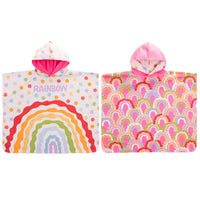 Kids' Quick-Dry Hooded Poncho Towel for Swimming & Surfing