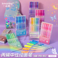 Yimulin Acrylic Neutral Art Pen Set for Artists and Students, Aesthetic Color Series Marker Pens