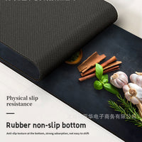 Creative Pattern Home Kitchen Faucet Absorbent Mat Diatomaceous Earth Quick Dry Non-slip Mildew-proof Eco-friendly