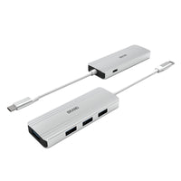 4-in-1 USB Hub with Aluminum Casing