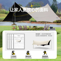Explorer Blackout Tarp Tent Outdoor Windproof Sunshade Canopy for Camping and Picnics