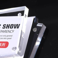 Acrylic Magnetic Slanted Price Tag Holder Display Stand