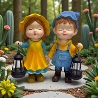 Solar Princess Prince Lantern Outdoor Garden Patio Decoration