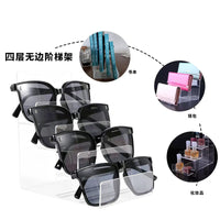 Acrylic Tiered Display Stand for Sunglasses, Wallets, and Small Items