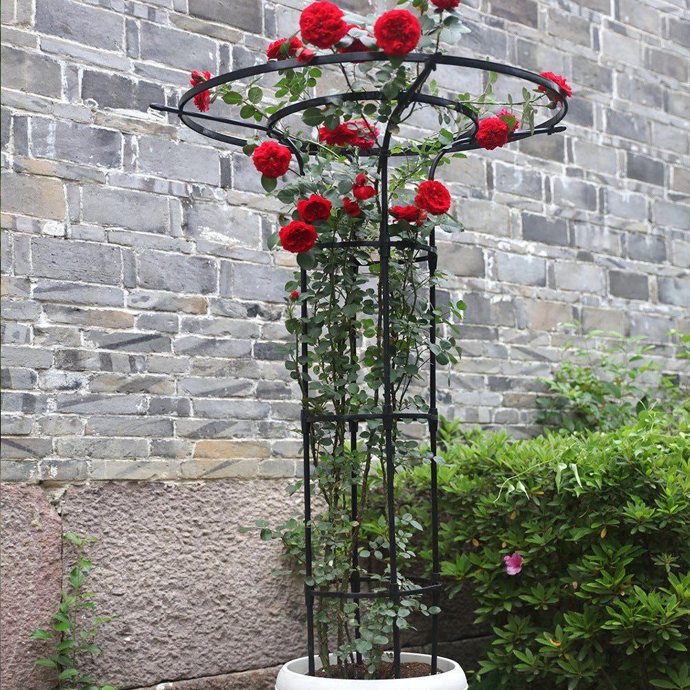Umbrella-Shaped Metal Plant Trellis for Climbing Vines and Roses, Outdoor Garden Support