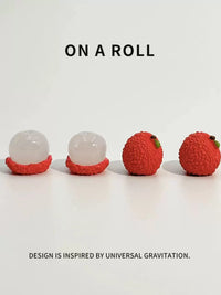 Resin Lychee and Orange Car Dashboard Ornaments for New Year Decor