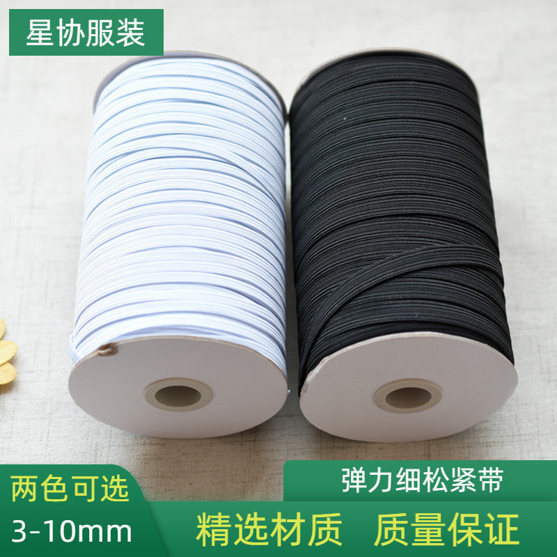 Elastic Cord High-Stretch Flat Rubber Band for Sewing and Crafts