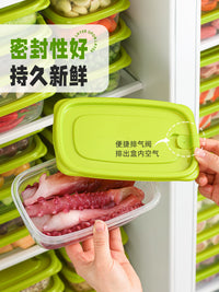 Chahua Fresh-keeping Food Storage Containers for Refrigerator Freezer, Sealed Plastic Lunch Bento Boxes
