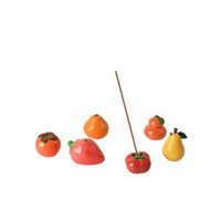 Modern Minimalist Incense Holder for Sticks and Cones - Fruit & Bamboo Shoot Designs
