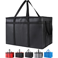 Insulated Reusable Grocery Cooler Bag for Food Delivery, Travel, Camping, and Picnics