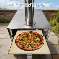 Portable Outdoor Stainless Steel Pizza Oven with Detachable Design for Home Use