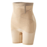 Women's High Waist Tummy Control Shaper Panties with Mesh Cross Design