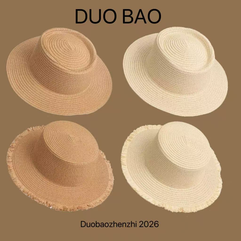 DIY Straw Hat Blanks for Summer Sun Protection - Foldable & Octagonal Styles