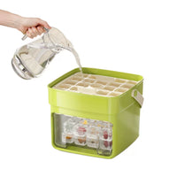 Ice Cube Tray with Press-Type Ice Release, Food-Grade Household Refrigerator Storage Box for DIY Ice Making