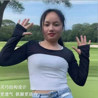 Summer Outdoor UV Protection Ice Silk Shawl with Integrated Sleeves for Yoga and Sports