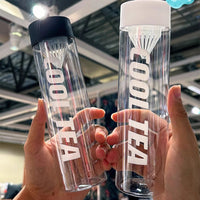 Portable Cold Brew Tea Bottle with Filter, 400ml/500ml Plastic Water Bottle for Sports and Travel