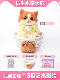 Chubby Cat Squeeze Toy Stress Relief Fidget Gift for Girls