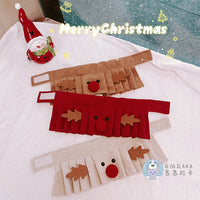 Christmas Reindeer Pet Scarf Collar for Cats and Dogs