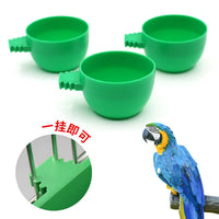 Bird Cage Feeder Drinker Round Bird Bowl Water Box Food Box Bird Cage Accessories Parrot Dual-use Trough Food Container