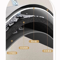 Japanese Style Cartoon Diatomaceous Earth Bath Mat Non-Slip Absorbent Quick Dry Floor Mat for Bathroom Kitchen Entryway
