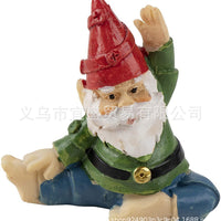 Drunken Dwarf Miniature Figurines for Micro Landscape Decor