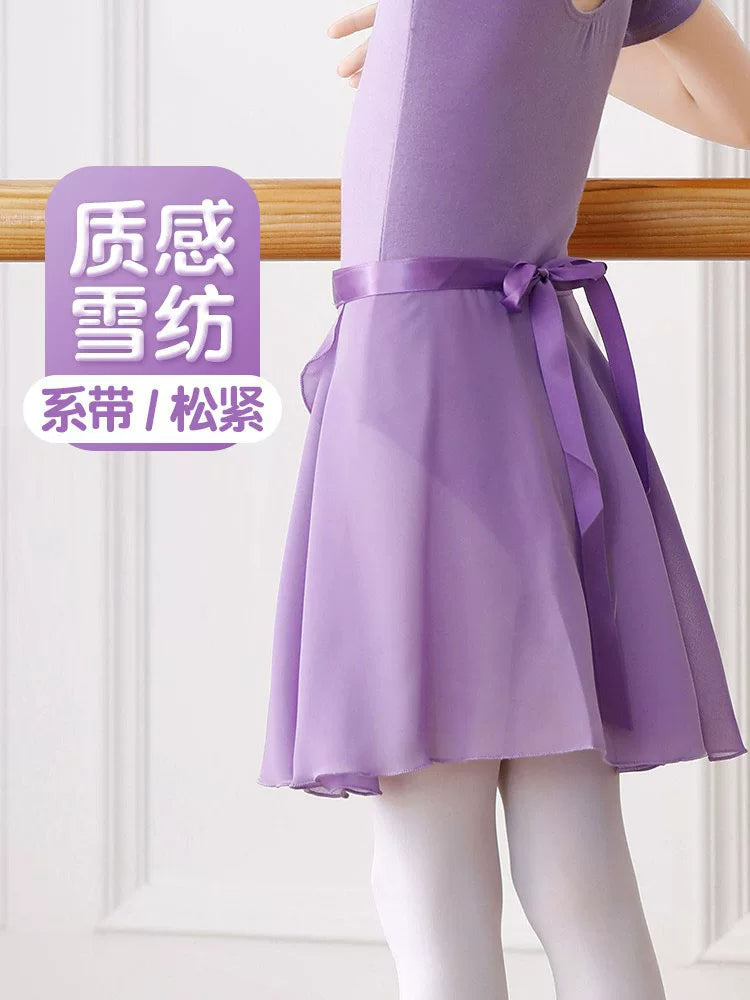 Girls' Ballet Chiffon Skirt for Dance Practice