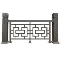 304 Stainless Steel Chinese Style Balcony Railing Villa Terrace Handrail Courtyard Fence