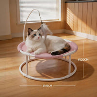 Elevated Cat Hammock Bed with Breathable Mesh for Summer
