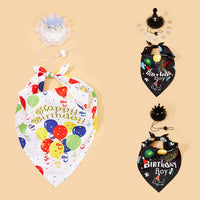 Pet Birthday Party Hat and Bandana Set for Dogs and Cats