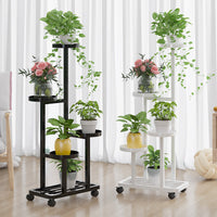 Multi-Tier Wrought Iron Plant Stand for Indoor/Outdoor Use, Living Room Balcony Flower Pot Rack