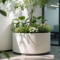 Indoor Galvanized Steel Planter Box Combination for Malls, Hotels, and Outdoor Public Spaces