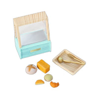 Miniature Dollhouse Food Display Cabinet OB11 Photography Prop