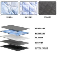 Breathable Waterproof Pet Car Seat Cover for Backseat - Summer Cooling Dog Mat