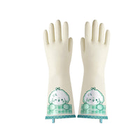 Nitrile Dishwashing Gloves for Kitchen and Household Cleaning, Thickened Waterproof Reusable Rubber Gloves